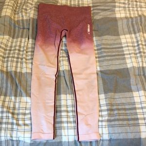 Gymshark Pink ombre seamless leggings size small
